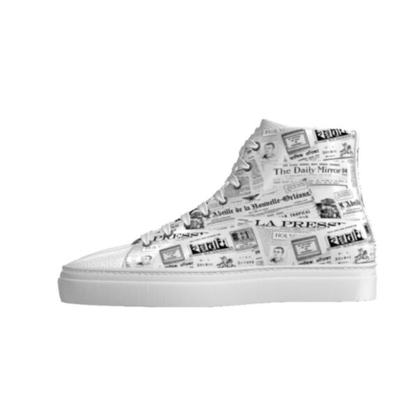 Handmade Newsprint Shoes