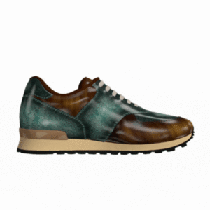 Dear Derrick Brown and Blue Patina Jogger Shoes