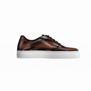 DS82 Burnished Brown Leather Low Top Trainer
