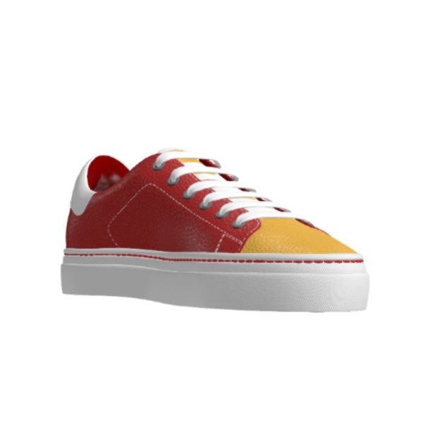 USC Cardinal And Gold Low Top Handmade Sneakers