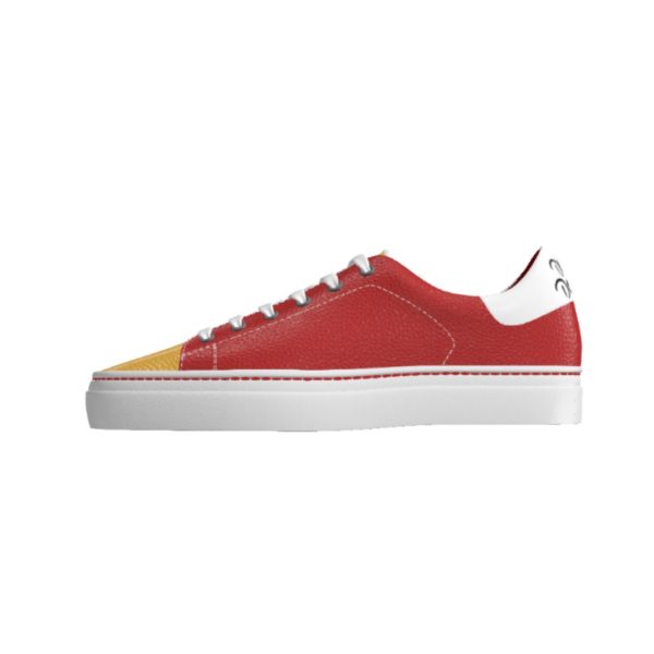 USC Cardinal And Gold Low Top Handmade Sneakers