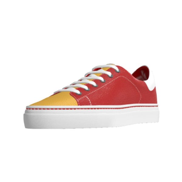 USC Cardinal And Gold Low Top Handmade Sneakers