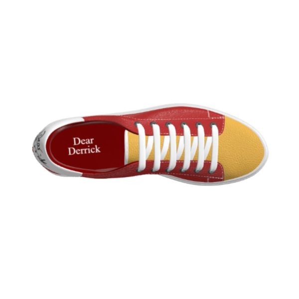 USC Cardinal And Gold Low Top Handmade Sneakers