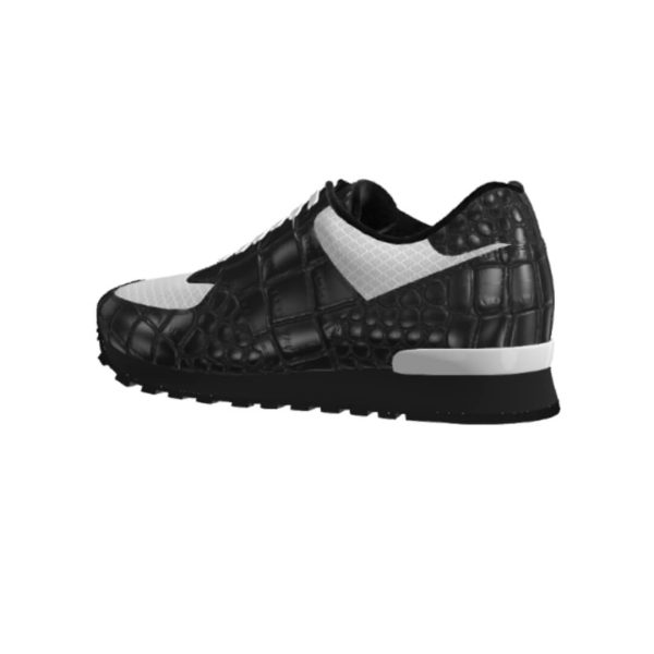 Dear Derrick Black Croc Jogger Shoes