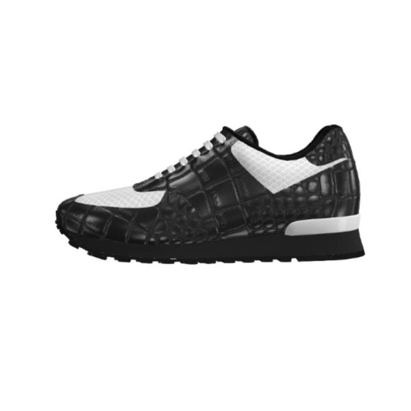 Dear Derrick Black Croc Jogger Shoes