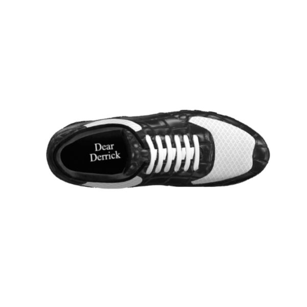 Dear Derrick Black Croc Jogger Shoes