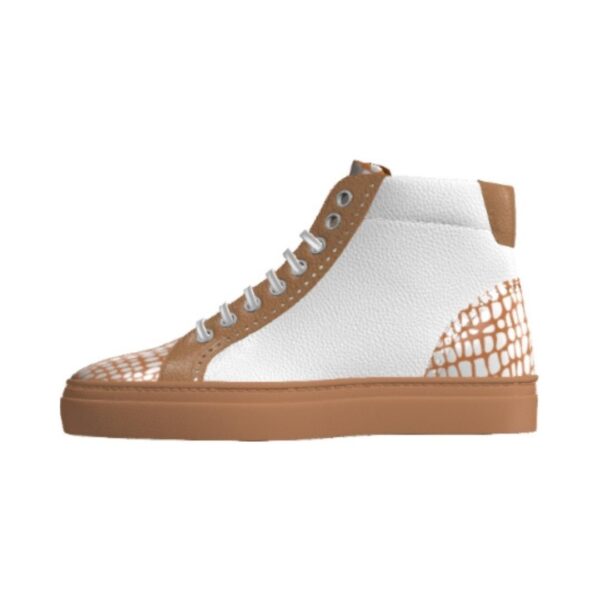 snake print handmade sneakers