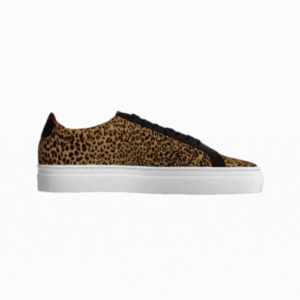 Leopard Low Top Handmade Sneakers