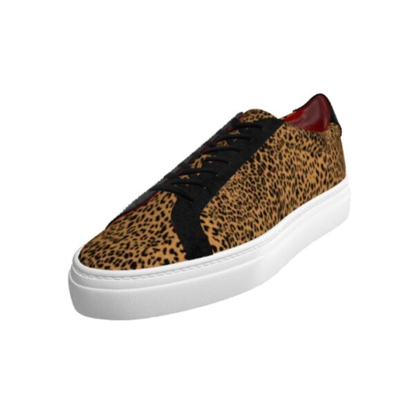 Leopard Low Top Handmade Sneakers