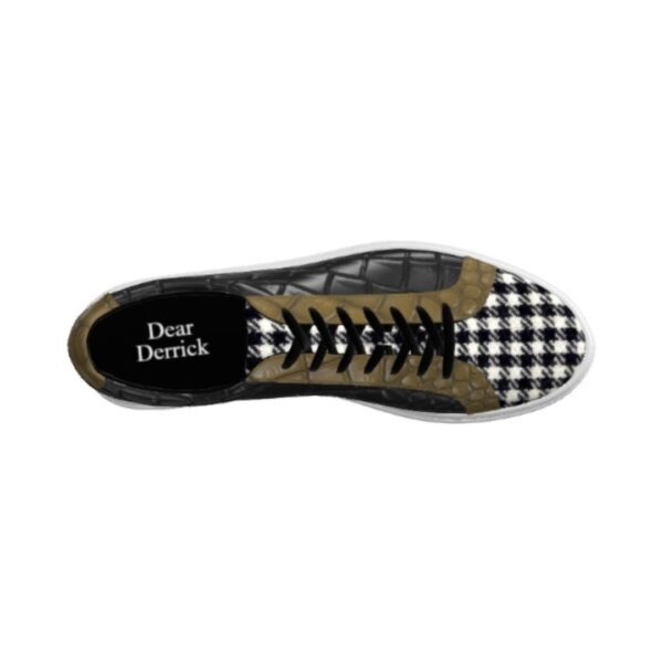 made-to-order houndstooth low top shoes