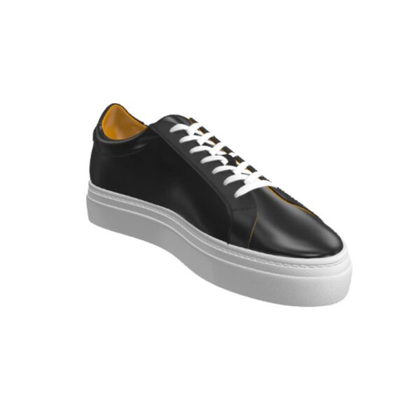 black low top made-to-order shoes