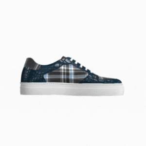 DS72 Blue Croc and Blue Plaid
