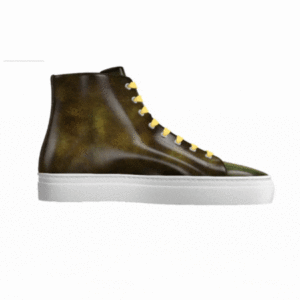 Olive and Brown Burnished High Tops