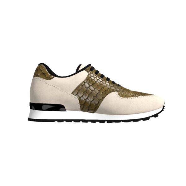 Genuine Python Green Jogger Shoes