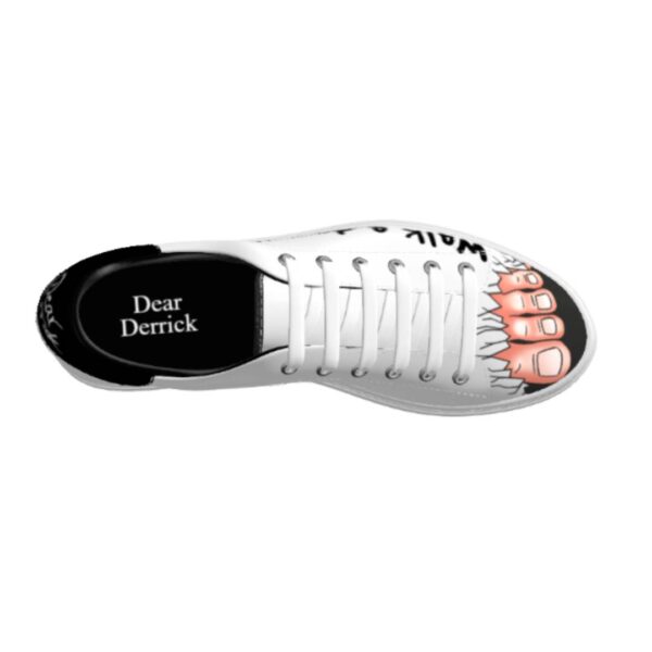 Light Toes on Black Casual Sneakers