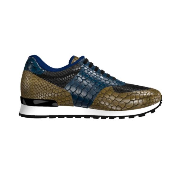 DS95 Genuine Python Blue Black Olive - Image 2