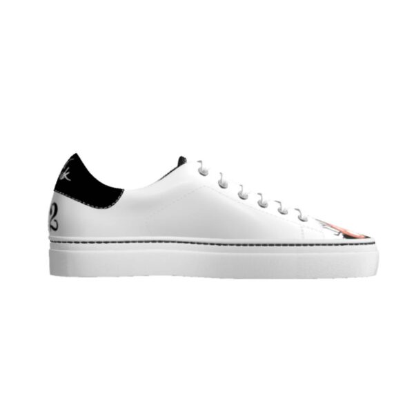 Light Toes on Black Casual Sneakers