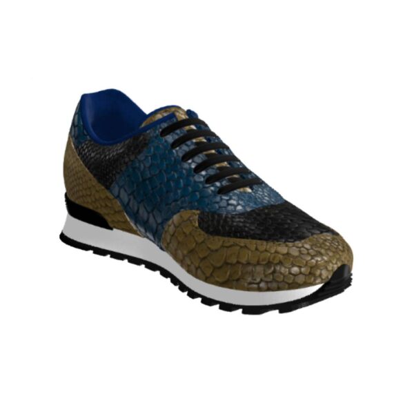 DS95 Genuine Python Blue Black Olive - Image 3