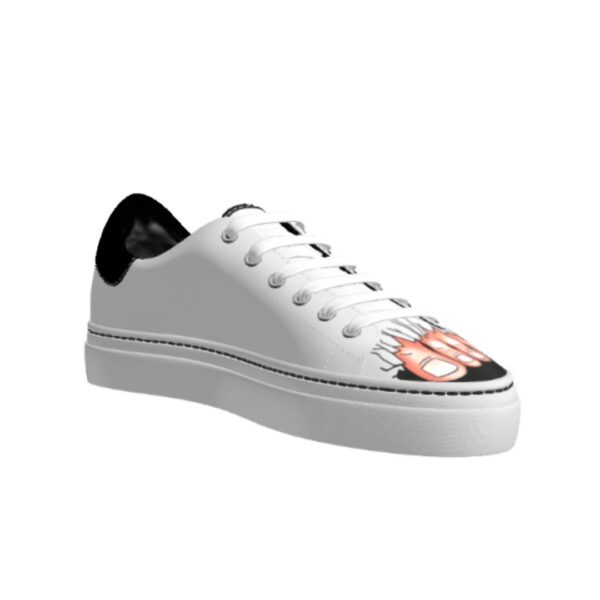Light Toes on Black Casual Sneakers