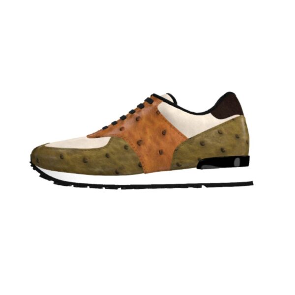 handmade ostrich sneakers