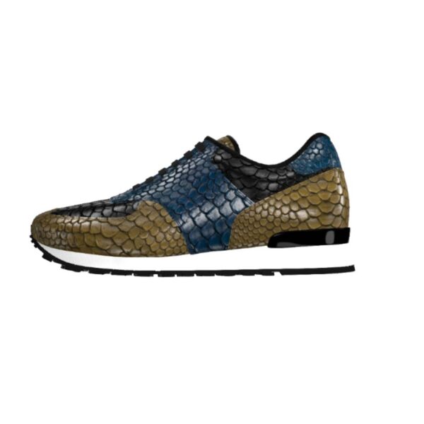 DS95 Genuine Python Blue Black Olive - Image 4