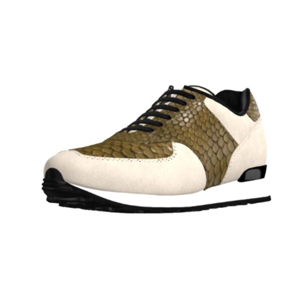 Genuine Python Green Jogger Shoes