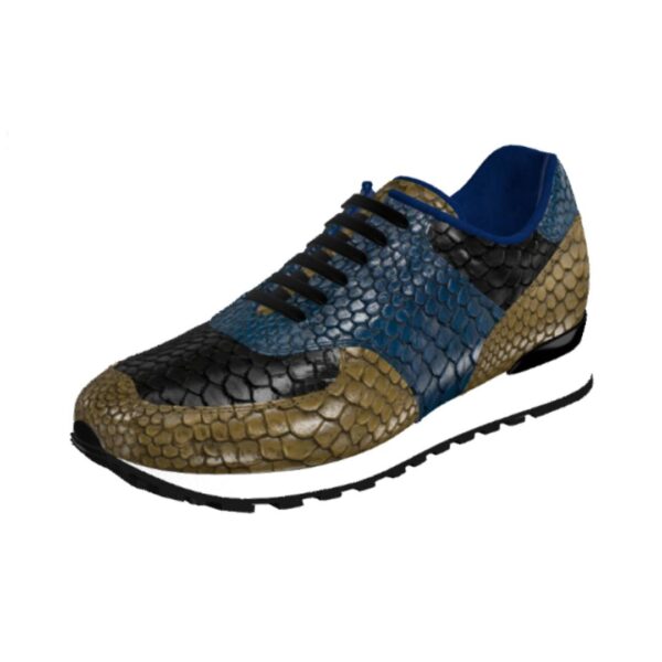 DS95 Genuine Python Blue Black Olive - Image 5