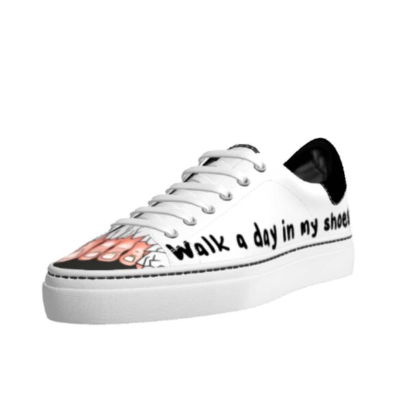 Light Toes on Black Casual Sneakers