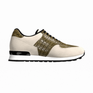 Genuine Python Green Jogger Shoes