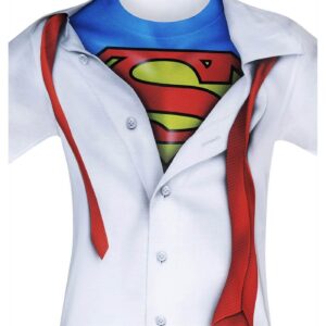 DSS6 Superman, long sleeve, Fitted Shirt