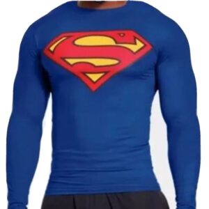 DSS5 Superman, Long Sleeve Fitted Shirt