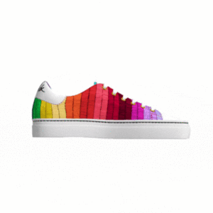 Dear Derrick Colorful Printed Stripe Handmade Sneaker