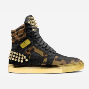 DS163 CAMO AND GOLD HIGHTOP