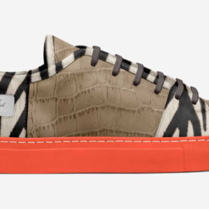 DS166 ZEBRA-CROC LOW TOP